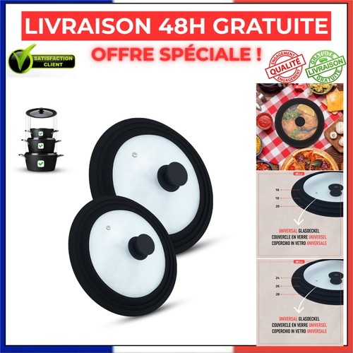 Couvercles verre pour - couvercles, en