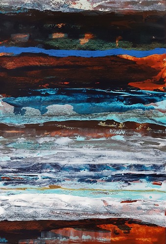 Peinture paysage contemporain - peinture,