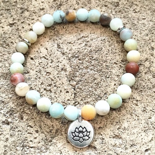 Bracelet perles amazonite - perles,