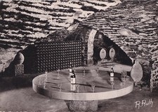 Postcard 10x15cm postcard BEAUNE rotisserie queen pedauque table wine cellar