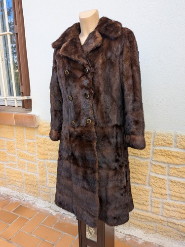 Manteau long fourrure vison - fourrure,
