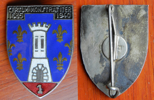 Rgt cuirassiers émail - 1°,