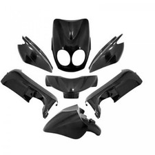 Kit carénage TNT pour Scooter MBK 50 Ovetto 2007 à 2012 7 pièces noir métal Neuf