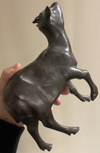Sculpture bronze chèvre - bronze,