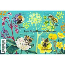 France feuillet F5052 Les abeilles solitaires Neuf** 2016