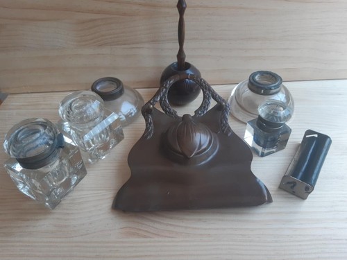 Lot brocante encriers - 5,