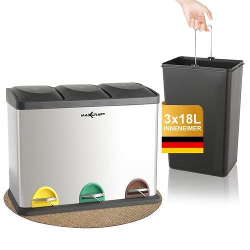Maxcraft poubelle 54l - maxcraft,