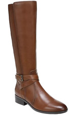 Naturalizer Women's Rena Wide Calf Riding Boots Leather Cider