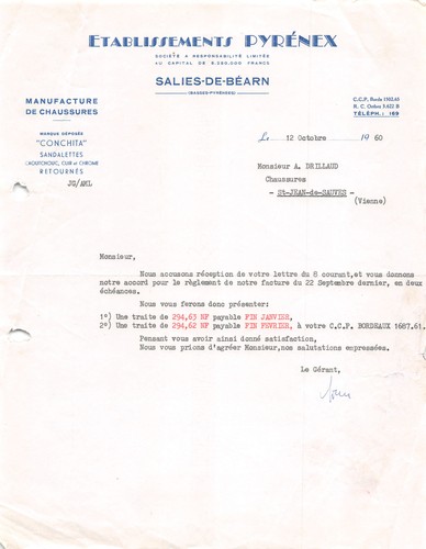1960 manufacture chaussures - 1960, de