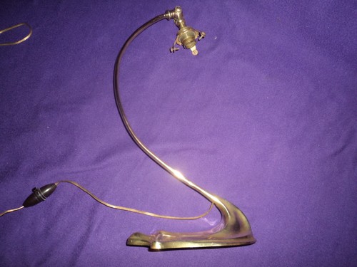 Ancien pied lampe bronze - ancien,
