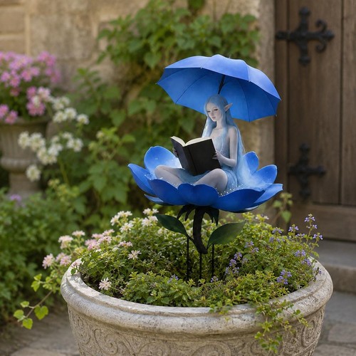 Piquet jardin fée bleu - fée,