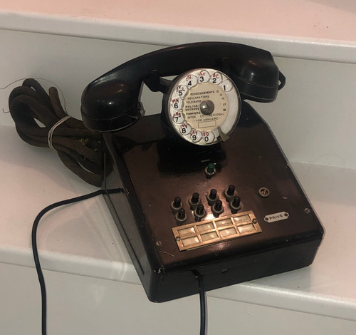 Vintage telephone bakelite - vintage,