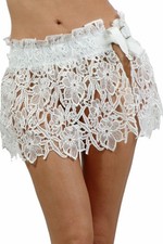 Mini-Jupe de Plage en Guipure