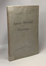 Aperçèu historique sur l'Activisme - ligue nationale pour l'Unité Belge|Bon état