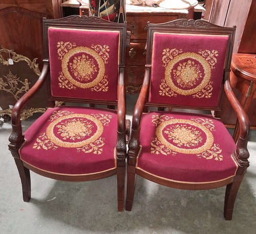 Paire fauteuils époque - paire, de