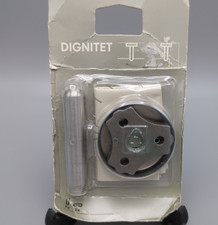 IKEA Dignitet Wall Mount Curtain Towel Rod Support Bracket Brushed Silver Metal