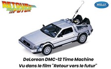 DELOREAN DMC-12 1985 - Voiture film Retour vers le futur - 1/24 WELLY 22443