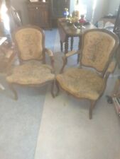 SUPERBE l'ensemble paire de chaises et de cabriolet Louis xv