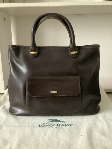 Sac longchamp vintage cuir - longchamp,