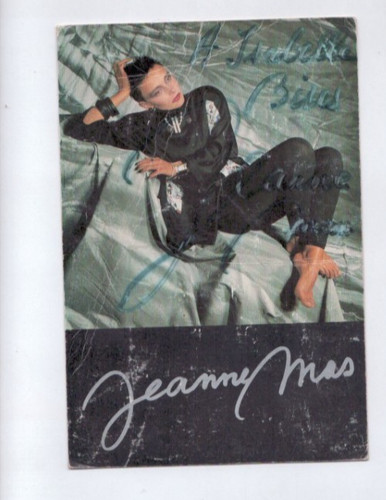Artiste chanteuse jeanne mas - chanteuse, /