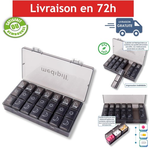 Pilulier semainier jours 21 - pilulier,