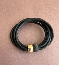 PESAVENTO PinkTone Sterling Silver Polished & Black Dust Bead Pair Bracelet