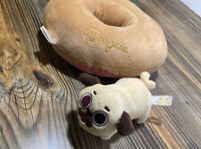 Pug Plush PUGLIE plush Clip Clap stuffed toy 4" Dog Plush And Donut