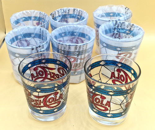 Lot verres vintage - de, pepsi