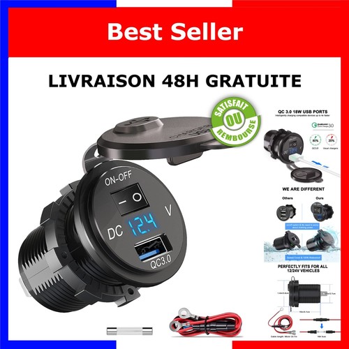Prise usb voiture 12v - prise, 12v/24v