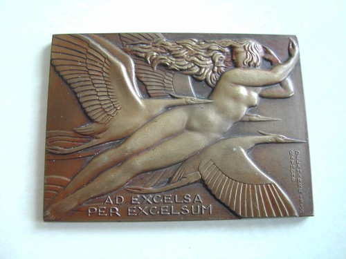 Plaque bronze art déco - déco,