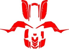 Yamaha Raptor 660 Vector plantilla ATV QUADS vector template escala 1:1