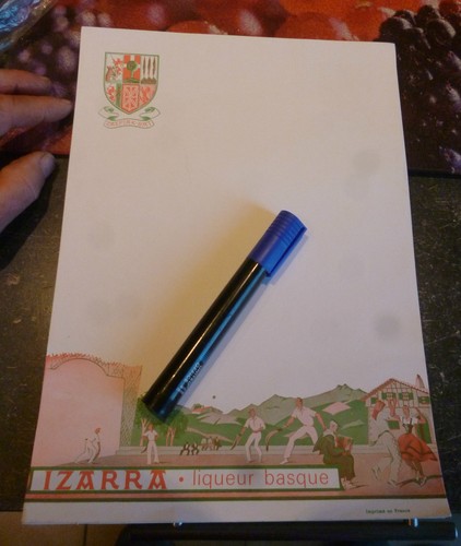 Superbe ancien menu papier - ancien,