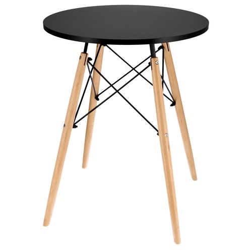 Table ronde noire style - noire, de