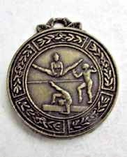 Ancienne médaille en métal Gymnastique (Poutre, Barre fixe, sol)