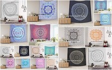Indien Ombre Tenture Murale Mandala Tapisserie Hippie Bohème King Taille Couvre