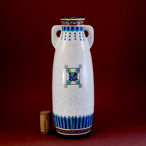 Longwy art déco - vase, à