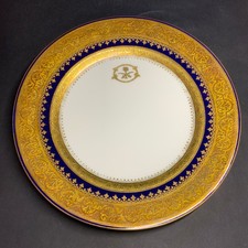 HAVILAND Porcelaine de Limoges Assiette Collection Type ORIENT 24.5 cm Diam