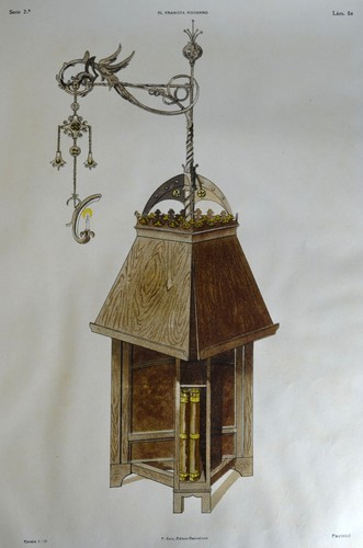 Estampe originale 1900 lutrin - originale,