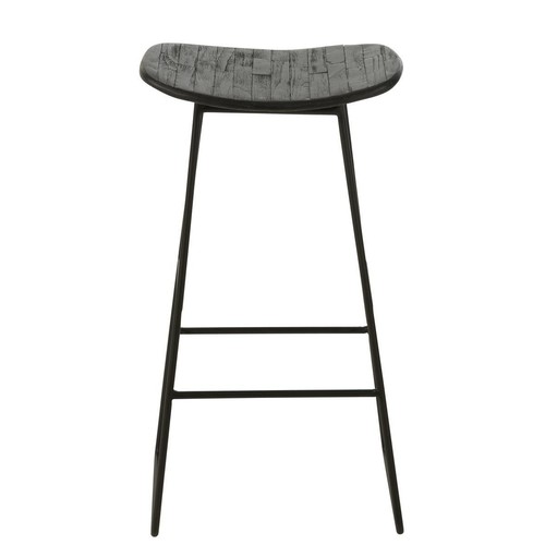 Tabouret bar bois teck - en,