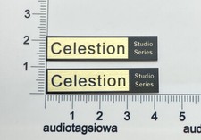 Celestion Studio Series Speaker Badge Logo Emblem Aluminum Pair