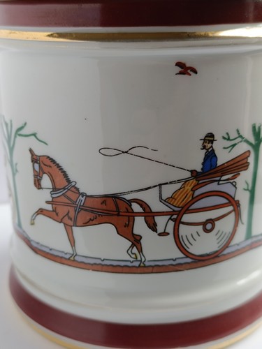 Pot couvert porcelaine dunhill - pot,