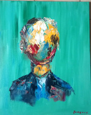 PORTRAIT ABSTRAIT  ART TABLEAU