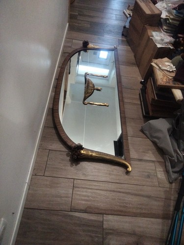 Imposant miroir art déco - imposant, en