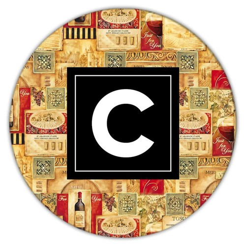 Gift coaster vintage wine - vintage,
