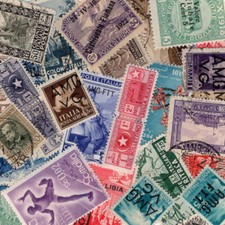 Italie colonies timbres de collection tous différents.
