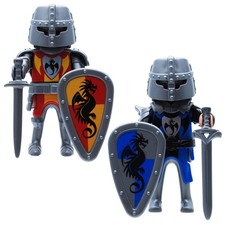 Playmobil chevalier chevalier voleur château tuner dragon motif armoiries