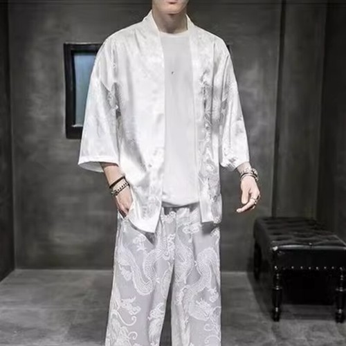 Hommes peignoir satin haut - hommes,