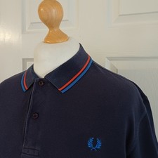 Fred Perry Classic Navy Blue Polo Size XL  48" Style M1200 100% Authentic