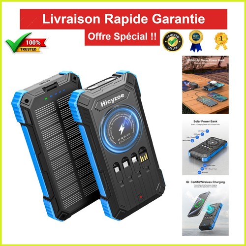 Batterie externe solaire - batterie,