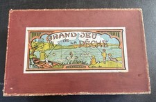 Rare Vintage Game GRAND JEU DE LA PECHE “Grand Fishing Game” All Pieces Included